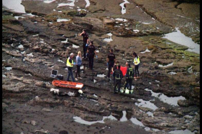 Imagen de un ahogamiento en la costa de Telde (Foto TA)